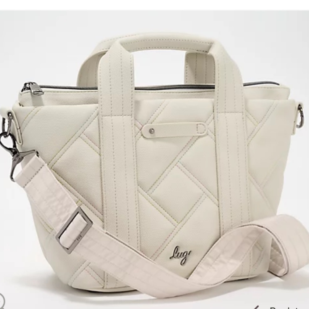 Lug Matte Luxe Crossbody with Tote Handles. Dory. Medium